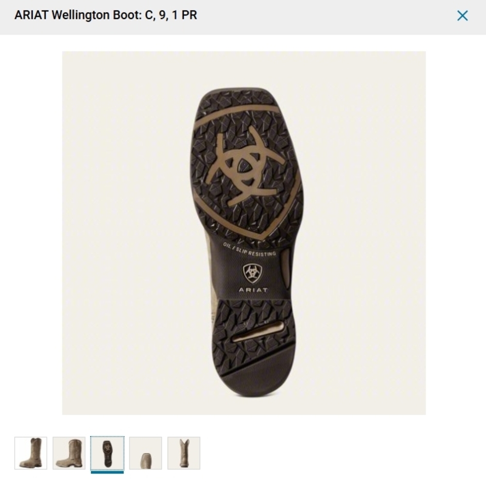 Ariat Tan Heeled Boots - Picture 5 of 6